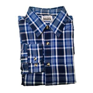 Plaid Long Sleeve Button Down Shirt